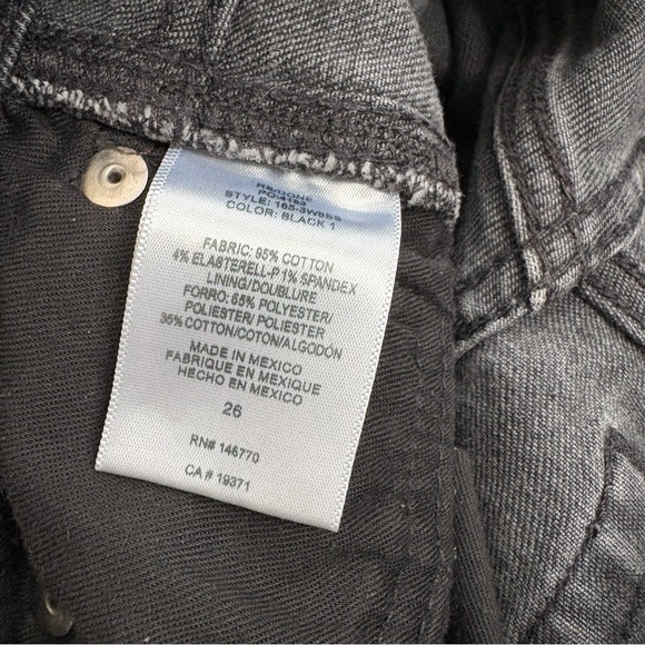 Re/done 80s Slim Straight Washed Black Jeans - Picture 10 of 11